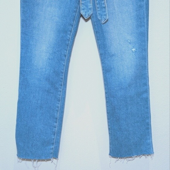 Frame Le High Straight Raw Waist Tie in Hannington - Picture 5 of 16